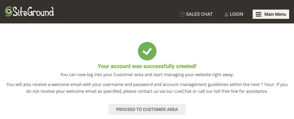 siteground hosting success
